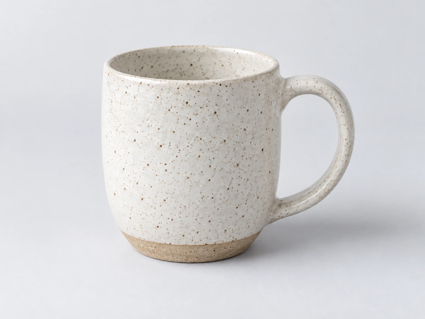 Speckled ceramic mug showing an example sourcing requirement
